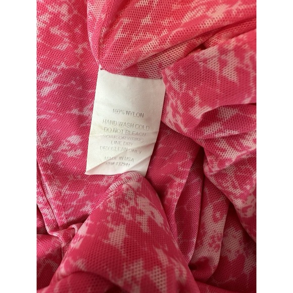 Amanda Uprichard Dress Fit & Flare Racerback Maxi Snakeskin Print Pink Womens Sm - Picture 7 of 7